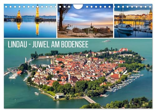Lindau - Juwel am Bodensee (Wandkalender 2026 DIN A4 quer), CALVENDO Monatskalender: Willkommen in Lindau - wo Erholung und Entdeckung aufeinandertreffen (CALVENDO Orte)