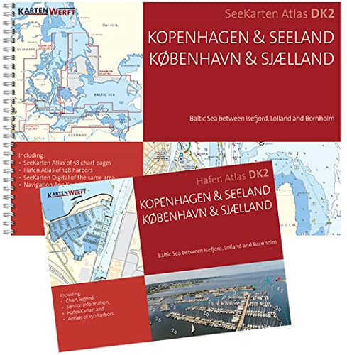 SeeKarten Atlas DK2 | Kopenhagen & Seeland: Westliche Ostsee zwischen Isefjord, Lolland und Bornholm