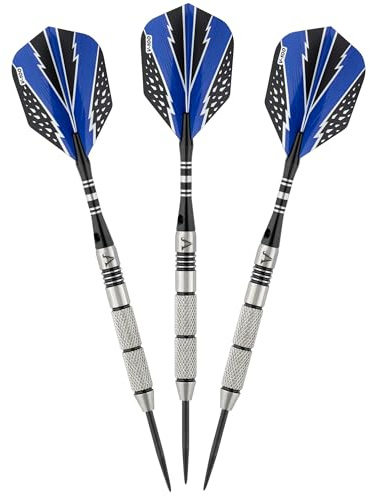 Viper by GLD Products Cold Steel 80% Tungsten Steel Tip Darts, 21 Grams,Black,23-2921-21
