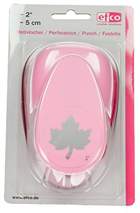 efco 1794022 Stanzer Xl, Ahornblatt Motivstanzer, Kern: Metall, Pink, 12,5 x 8 x 7 cm