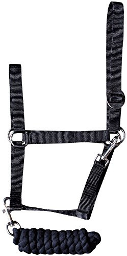 Harry's Horse Halsterset Initial, Farbe:Black, Größe:cob