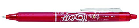 Pilot Frixion einziehbare löschbare 0,7 mm Spitze - Einzelstift (Rot)
