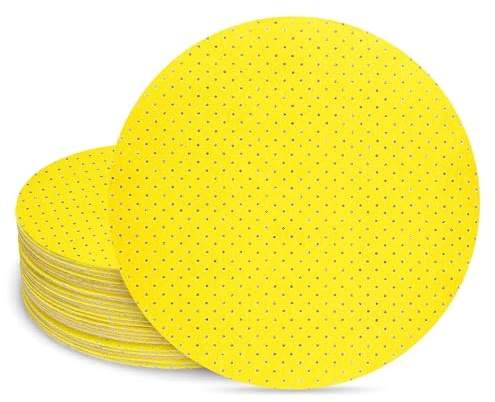 POWER PRO 2100 - Perforated Drywall Sanding Abrasive Discs 9-Inch/225mm for Drywall Sanders, Hook and Loop Sandpaper Better Suction and Sanding with Less Wear - Set of 10 (120 Grit)
