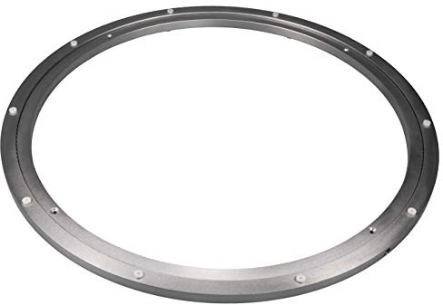 Gedotec Schwerlast-Drehbeschlag 360° Drehscheibe drehbar Ø 800 mm | Drehteller Stahl silber | Druckkugellager Tragkraft 300 kg | Dreh-Ring zum Schrauben für Möbel - TV uvm. | 1 Stück - Drehkranz Küche