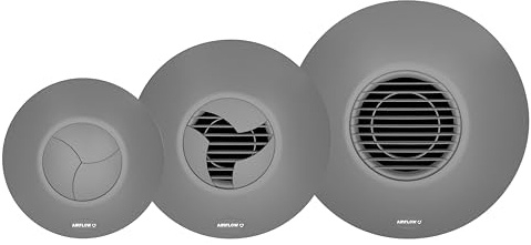Airflow iCON 60 Fan Cover in Elegant Ultimate Grey – Perfect to Match Your Premium Décor – Compatible with iCON 60 Extractor Fan