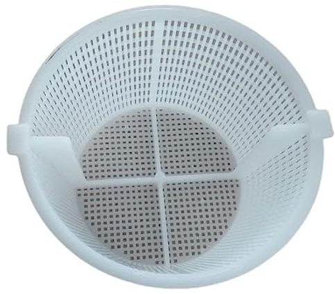 Jardiboutique - Panier de Skimmer Piscine Compatible Skimmers Pool réf 1215210 - Panier de Remplacement ABS Blanc, sans poignée - Ø extérieur 200 mm, Ø intérieur 143 mm, Hauteur 110 mm - JB-1215210