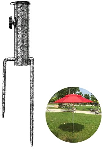 TAIHE Schirmständer Sonnenschirm, Erdspieß Sonnenschirm, Rasendorn Sonnenschirmständer Sonnenschirmhalter, für Sonnenschirm, Gartenschirm, Angelschirm