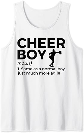 Lustiges Cheerboy-Definition Cheerleading Tank Top