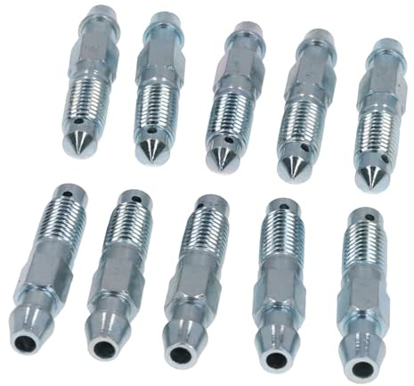 10x Bremssattel Entlüfterschraube Entlüftungsventile M7x1x38.3 mm SW7 für BMW VW Skoda Seat