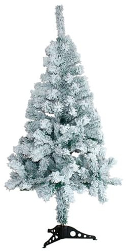 ACAN Tradineur - Árbol de Navidad Artificial - Diseño Nevado - Altura de 120 cm - Fácil Montaje - Fabricación en PVC, Metal Revestido, Robusto y Duradero.