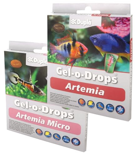 Dupla Zierfischfutter Gel-o-Drops Artemia + Artemia Micro - Fischfutter für Süßwasser- und Meerwasseraquarien