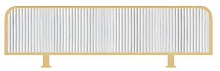 Artiz Schreibtisch Und Restaurant Trennwand Bildschirm, Transparent Desk Privacy Panel 30cm H Anbauwand Raumteiler Für Essbereiche Arbeitsbereich Büro (Farbe : Gold-B, Größe : 100x30cm)