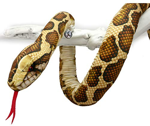 Tigerpython 100cm Kuscheltier Schlange Python Plüschschlange Plüschtier NADZL