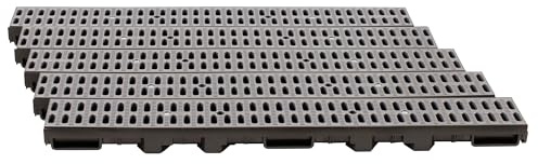 ScarMaxx 5m Canaletta scolo Acqua piovana A15 Altezza 60 mm - Griglia scolo Acqua piovana Set Completo 13 x 500 x 6 cm Classico Grigio