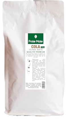 Yerba Maté Cola 1kg - Maté Énergisant Naturel Saveur Cola & Citron - Sans Amertume, Riche en Antioxydants - Alternative Saine au Soda - FRATÉ MATÉ