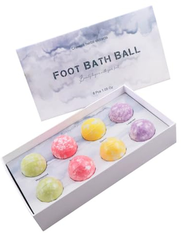 Vaguelly Ginger Fußbad Set Mit Ätherischen Ölen Schnelle Lösung Für Entspannende Fußbäder Fördert Durchblutung Und Hautpflege Bälle Pro Anwendung Farbe Und Verpackung Variabel