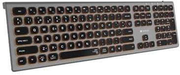 Watio Wave Teclado - Teclado Wireless extendido en Gris/Negro, retroiluminación RGB, conexión inalámbrica, diseño ergonómico, cómodo y Funcional para Gaming y Trabajo.* #*