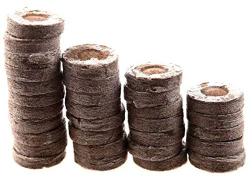 Kueohse Lot de 100 granulés de tourbe professionnels pour plante, démarrage, plante, plant, plante, école