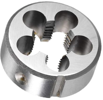 TA-VIGOR 1 x M16 x 1,5 metrische verstellbare Gewindeschneider, legierter Werkzeugstahl, Rechtshänder, runde Schneideisen zur Bearbeitung, Korrektur oder Reinigung von Außengewinden (Metall