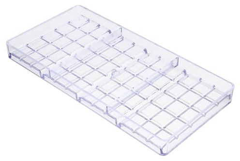 HIAKDOFT Stampo Per Cioccolato Plastica Trasparente Rigido Per Dolci e Caramelle Fai Da Te Resistente e Facile Da Pulire Per Uso Domestico e Professionale