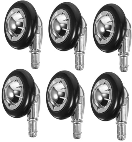 SAFIGLE 6 pièces Roues de Chaise de Bureau Robustes Roulettes Pivotantes Silencieuses pour Meubles Roulettes de Rechange Pratiques pour Sols Durs Installation Facile et Déplacement Fluide