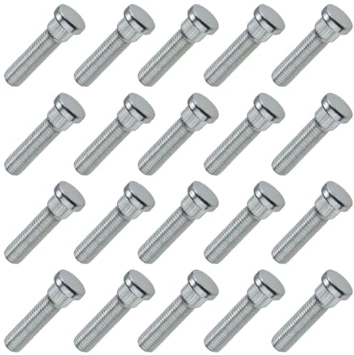 C CARBONADO 20 Rändelbolzen M12x1,5 40 mm Ø14,3 mm 10.9 verzinkt | Festigkeitsklasse 10.9, Rändeldurchmesser 14,3 mm, Verzinkt, Für Alu- und Stahlfelgen