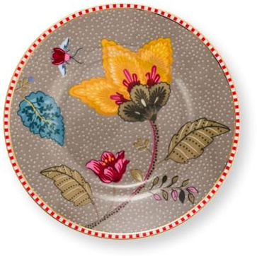 Pip Studio Blooming Tales Fantasy Khaki Petit Four Brotteller 12cm