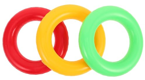 Toddmomy Lot de 3 Bâtons de Relais Souples Antidérapants Rouges, Jaunes et Verts, Bâtons D’entraînement Haute Élasticité pour Course à Pied Indoor et Outdoor, Équipement Léger pour Garçon