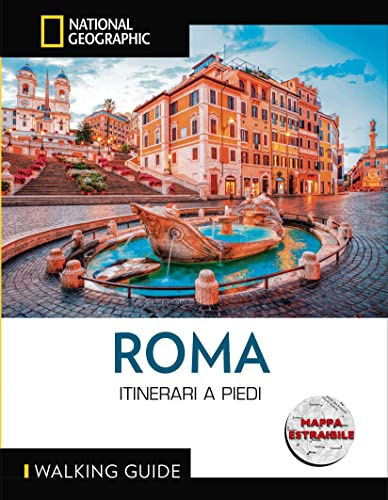 Roma - Guida Turistica a Piedi | Itinerari Dettagliati | Inclusa Mappa Estraibile - Libro in Italiano