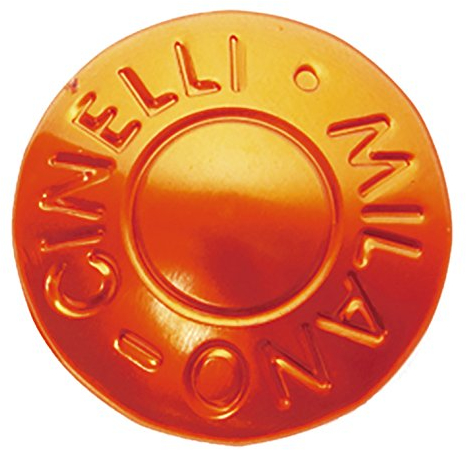 Cinelli Milano Endstöpsel für Fahrradlenker, 1 Paar Orange orange Einheitsgröße