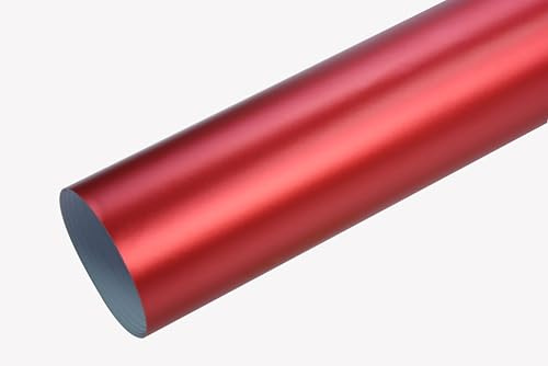 Neoxxim 12€/m² – Autofolie Chrom matt rot 50 x 150 cm selbstklebend BLASENFREI flexibel Car Wrapping Klebefolie