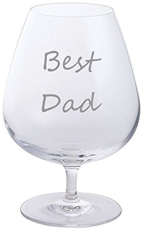 Father's Day Dartington Brandy Glass (Best Dad)