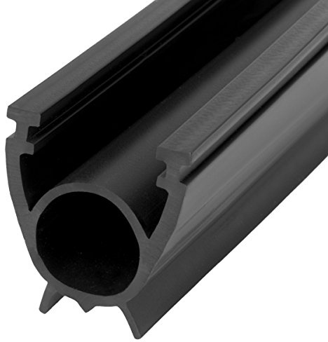 STEIGNER Junta para la Puerta de Garaje SBD01 Negra PVC 33x41 mm, 3,5 m