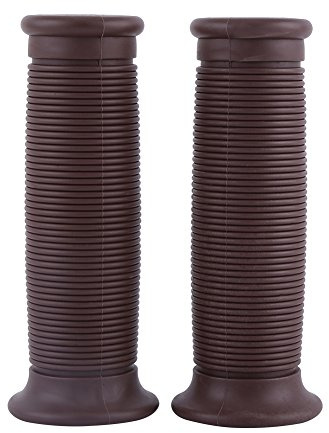 Motorrad Lenker Griffe, Fydun 1 Paar 22 mm / 25 mm Universal Anti-Rutsch Motorradlenker mit Vintage Handgriffen für Motorrad Moped Quad Mofa (Taupe)