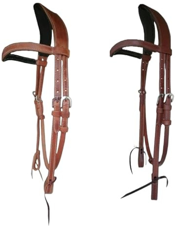 Western Imports Anatomically Shaped Harness Headstall (Natur)
