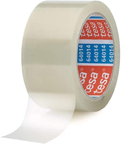 Tesa 64014 Klebeband Paketklebeband Paketband 66m x 50mm (6 Rollen + 1 Rolle Gewebeband 2,5m, transparent)