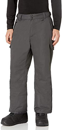 SkiGear Men's Snow Sports Cargo Pants, Charcoal, Large/30 Inseam