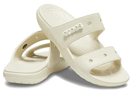 Crocs Unisex Erwachsene Classic Crocs Sandal Sandalen, Bone, 45/46 EU