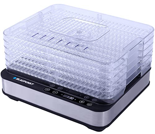 Blaupunkt FDD601 Dörrautomat mit Temperaturregler 35-70° 5 Etagen 420W BPA-frei 24 Stunden Timer