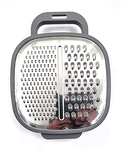 2-in-1 Cheese Grater with Container – Handheld Food Grater with Handle and Storage Box – Easy-Grip, Mess-Free Kitchen Tool – 17x5x17cm