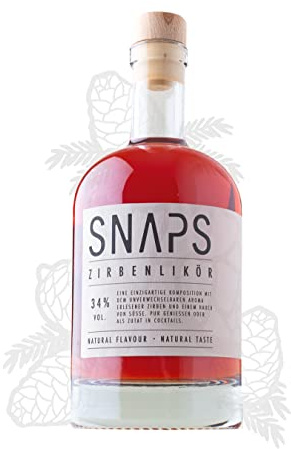 SNAPS Zirbenlikör | 34% | handcrafted in Tirol | Österreich | Zirbenschnaps (500ml)