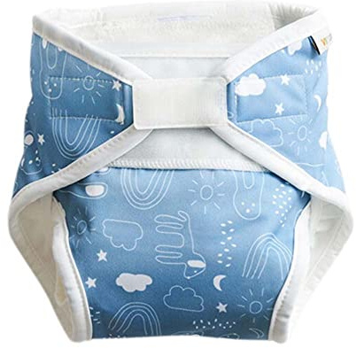 ImseVimse All-In-One Stoffwindeln, Blue Teddy, Größe S
