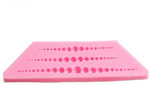 Filo di Perle Stampo Per Cioccolato Stampo Per Torta in Silicone Fai-da-te Stampo Per Decorare Fondente Stampo Per Fondente Perlato Stampo Per Bolle Stampo in Silicone Per Fondente Stampi (03)