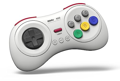 8Bitdo M30 Bluetooth Controller for Switch, Windows and Android, 6-Button Layout for SEGA’s Classic Games