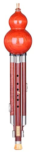 Spielen Sie C-B-Kürbisseide Aus Rotem Sandelholz Autodidaktisches Musikinstrument Aus Kürbisseide Für Erwachsene Drei Röhren Sind Abnehmbar Mundstück Aus Harz (Color : G-key)