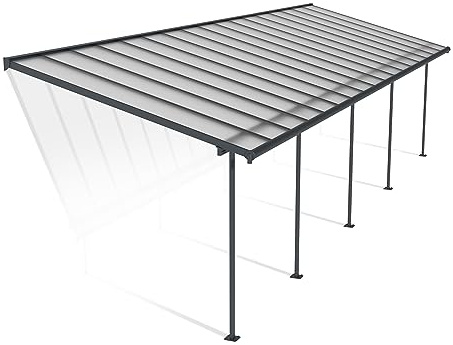 Canopia by Palram Sierra 3X10.35 Terrassenüberdachung Alu Grau