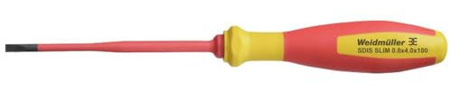 Spårskruvmejsel Weidmüller SDIS SLIM 0.8X4.0X100 Klingbredd: 4 mm Klinglängd: 100 mm