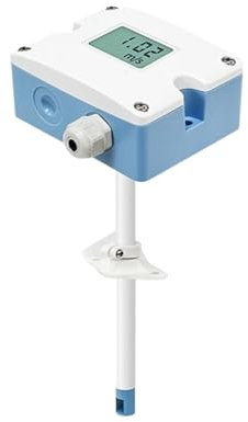SHYISY Tipo di Condotto dell'Aria LFS10 4-20MA/0-10V/RS485 Display Digitale Anemometro Sensore Trasmettitore del Volume dell'Aria (Color : 4-20ma)