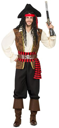 Boland - Kostüm Pirat Jones, 9-teilig, Faschingskostüm für Mottoparty, Halloween oder Karneval, Seefahrer