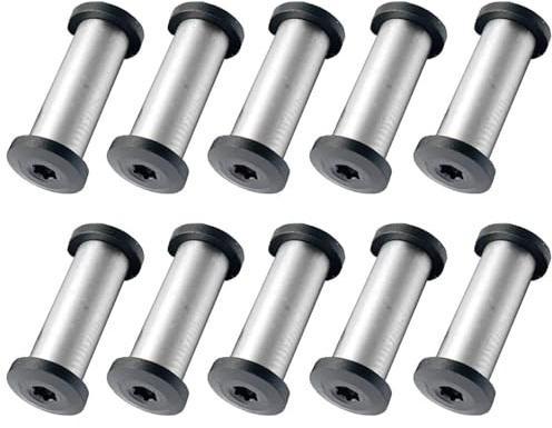 10Pcs Knife Handle Screw, 5mm Folding Knives Pivot Pins EDC Knife Shaft Rivets Stainless Steel Bolts Fasteners, 19mm Length